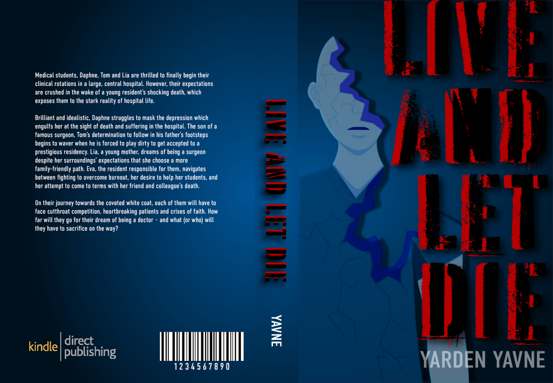 Live and Let Die Book Cover Layout Mockup